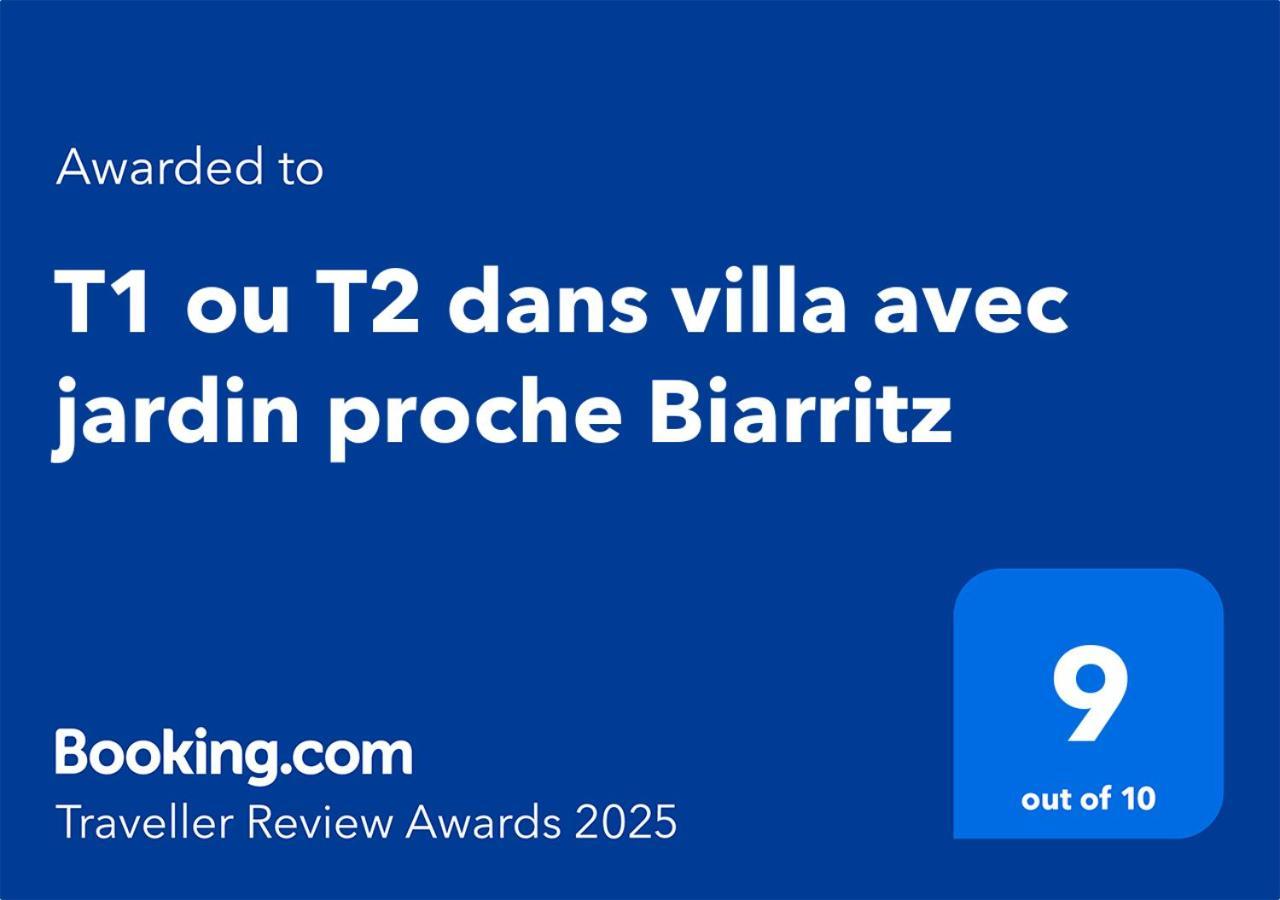 T1 Ou T2 Dans Villa Avec Jardin Proche Biarritz Anglet Exterior photo